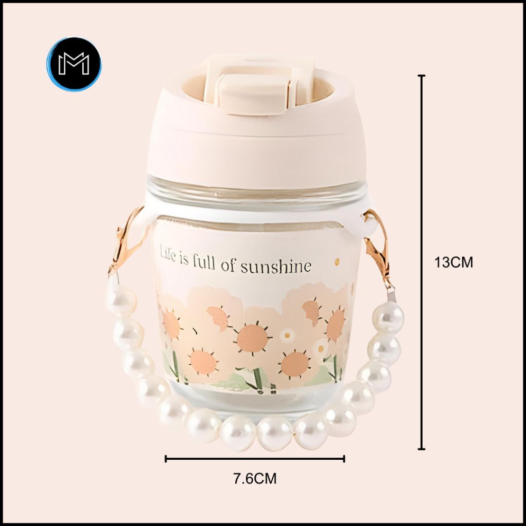 Pearl mug with handle view